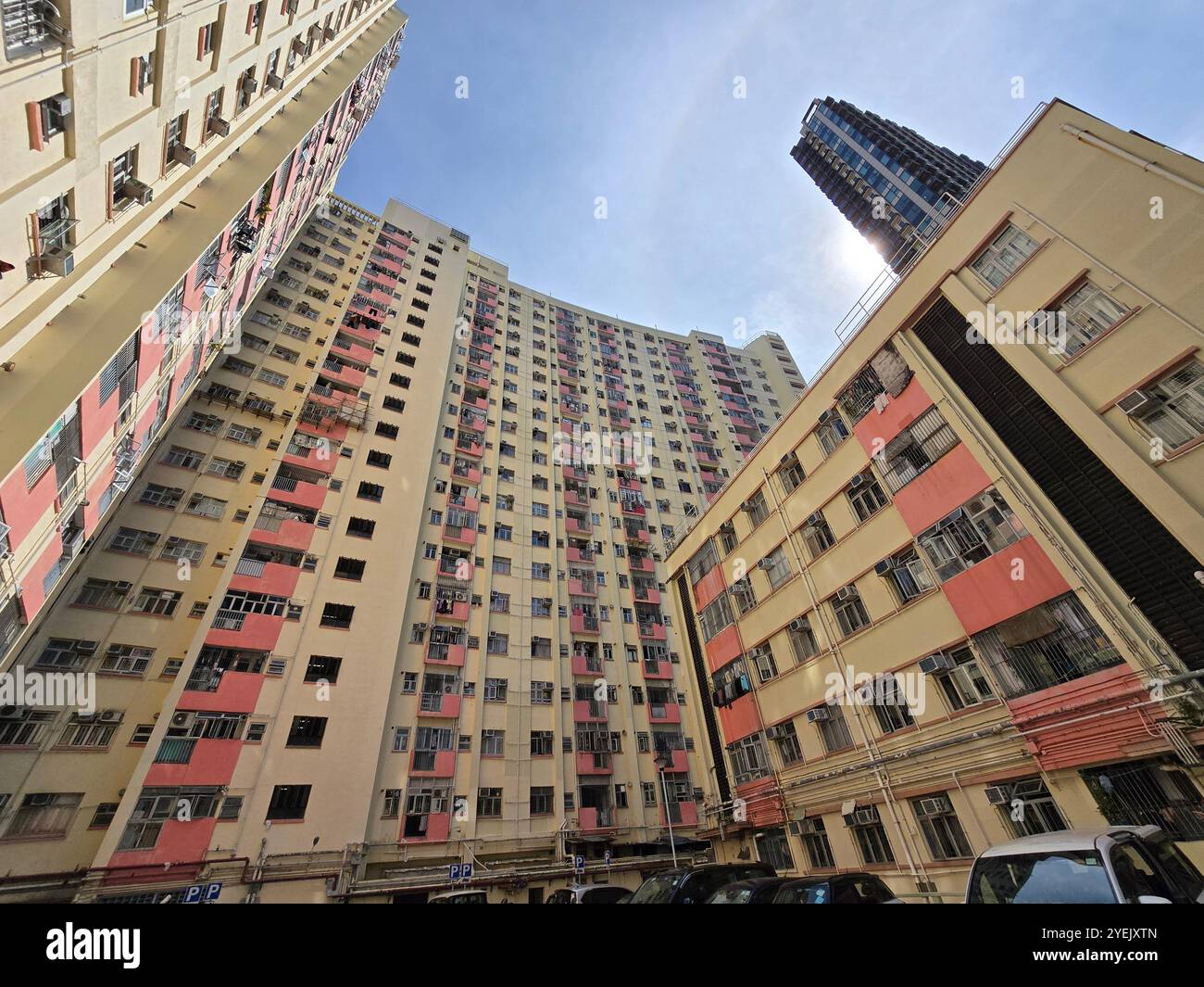 La tenuta Model Housing sulla King's Road a Quarry Bay, Hong Kong. Foto Stock
