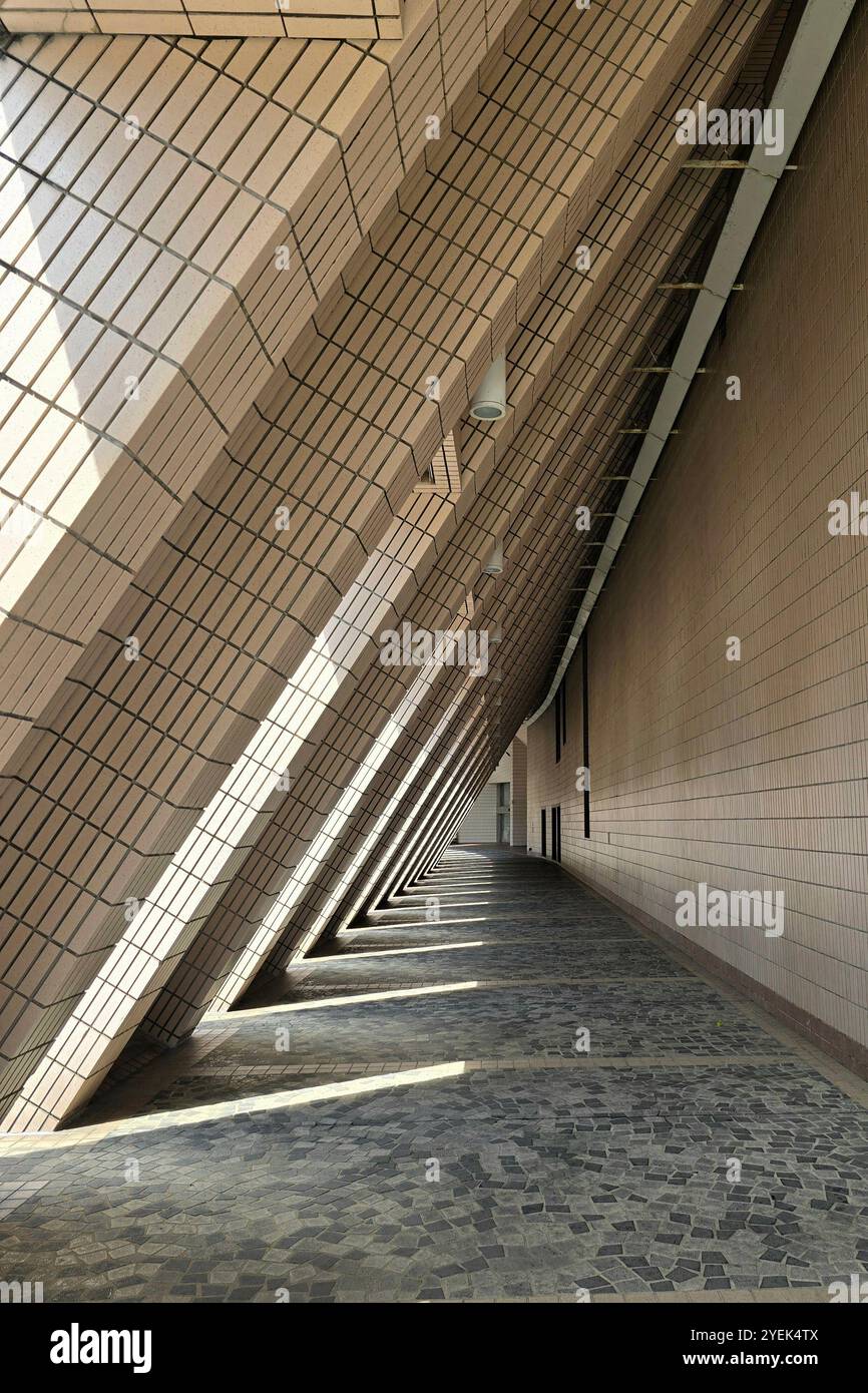 L'iconico centro culturale di Tsim Sha Tsui, Hong Kong. - Immagine stock catturata con smartphone