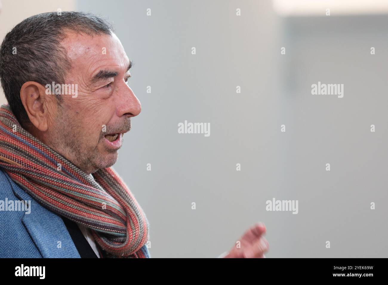 Il regista Jose Luis Garci, durante una conferenza stampa della Medaglia d'Oro dei Forque Awards presso la Fondazione Ortega Marañon, il 31 ottobre 2024 a M Foto Stock