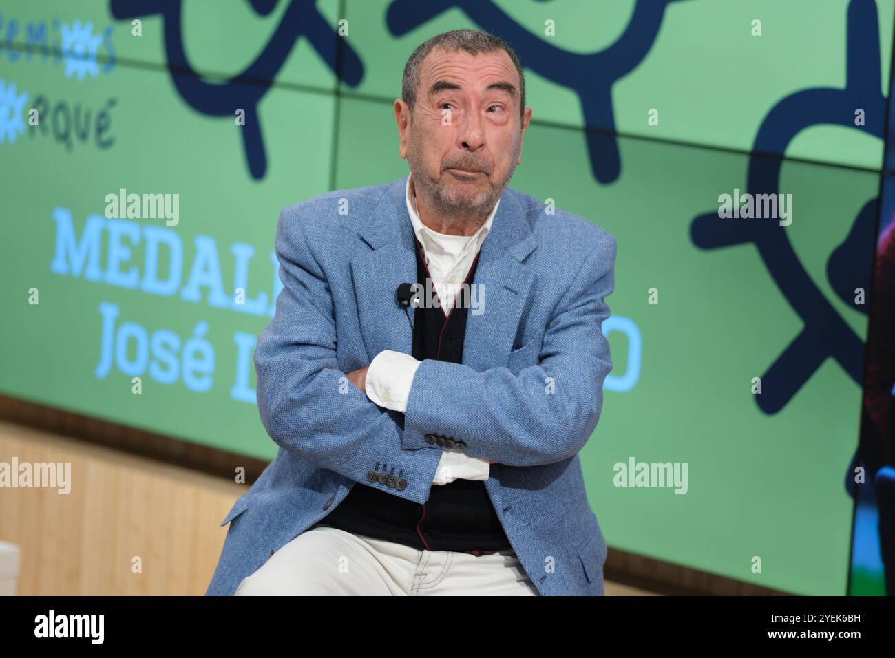 Il regista Jose Luis Garci, durante una conferenza stampa della Medaglia d'Oro dei Forque Awards presso la Fondazione Ortega Marañon, il 31 ottobre 2024 a M Foto Stock