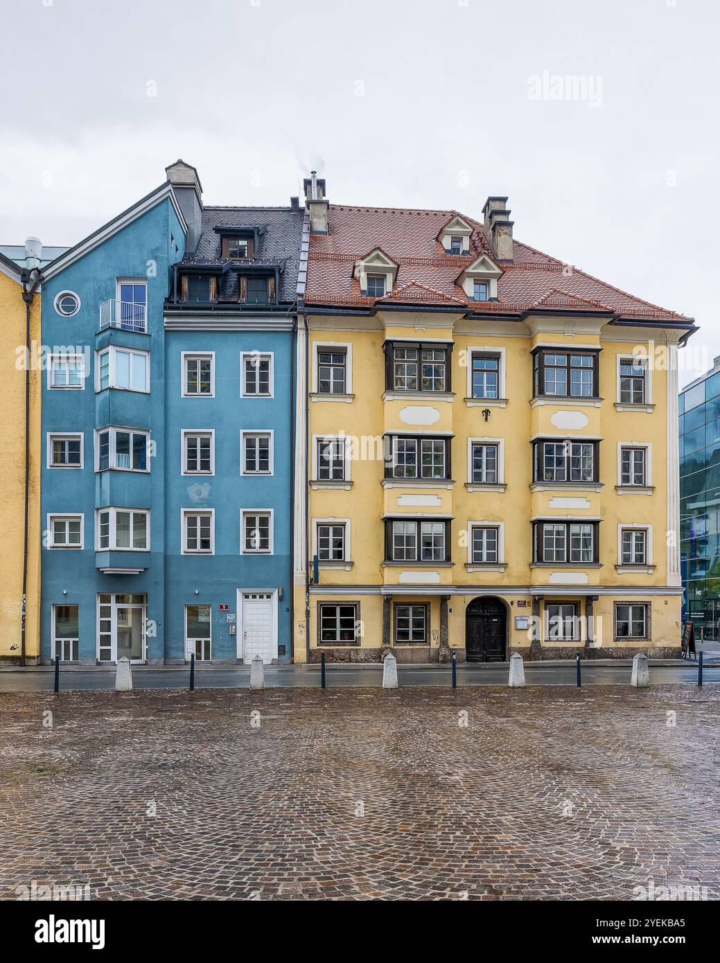 La tradizionale città vecchia di Innsbruck in Austria Foto Stock