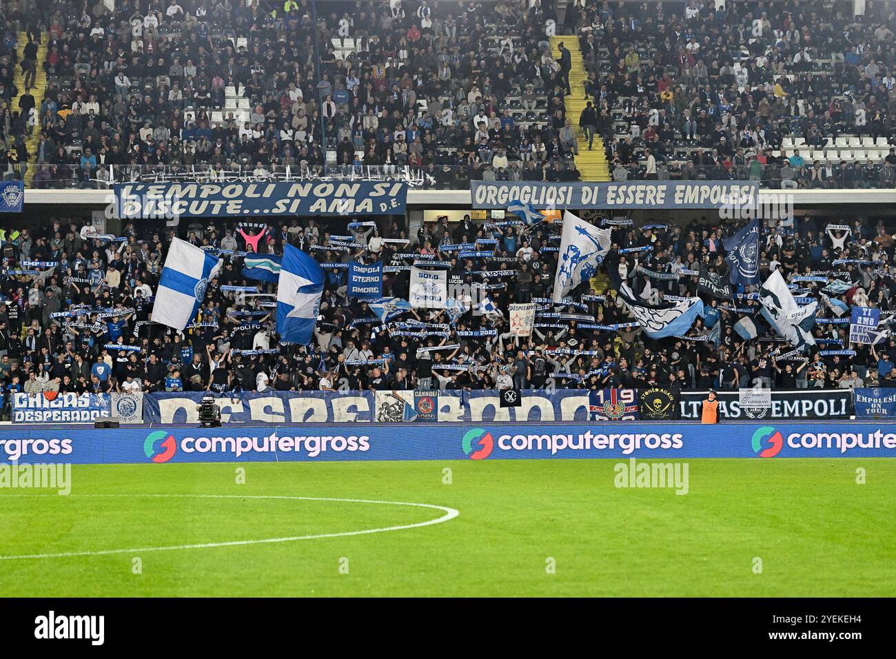 30 ottobre 2024, stadio Carlo Castellani, Empoli, Italia; serie A EniLive Football; Empoli contro l'Internazionale Milan; tifosi dell'Empoli Foto Stock