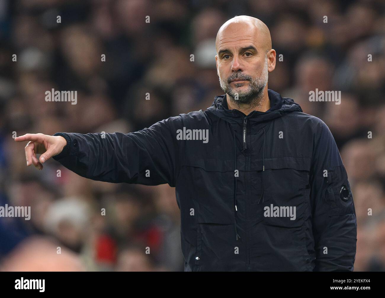 Londra, Regno Unito. 30 ottobre 2024. Tottenham Hotspur V Manchester City - Carabao Cup - Tottenham Hotspur Stadium. Pep Guardiola, manager del Manchester City. Crediti immagine: Mark Pain / Alamy Live News Foto Stock