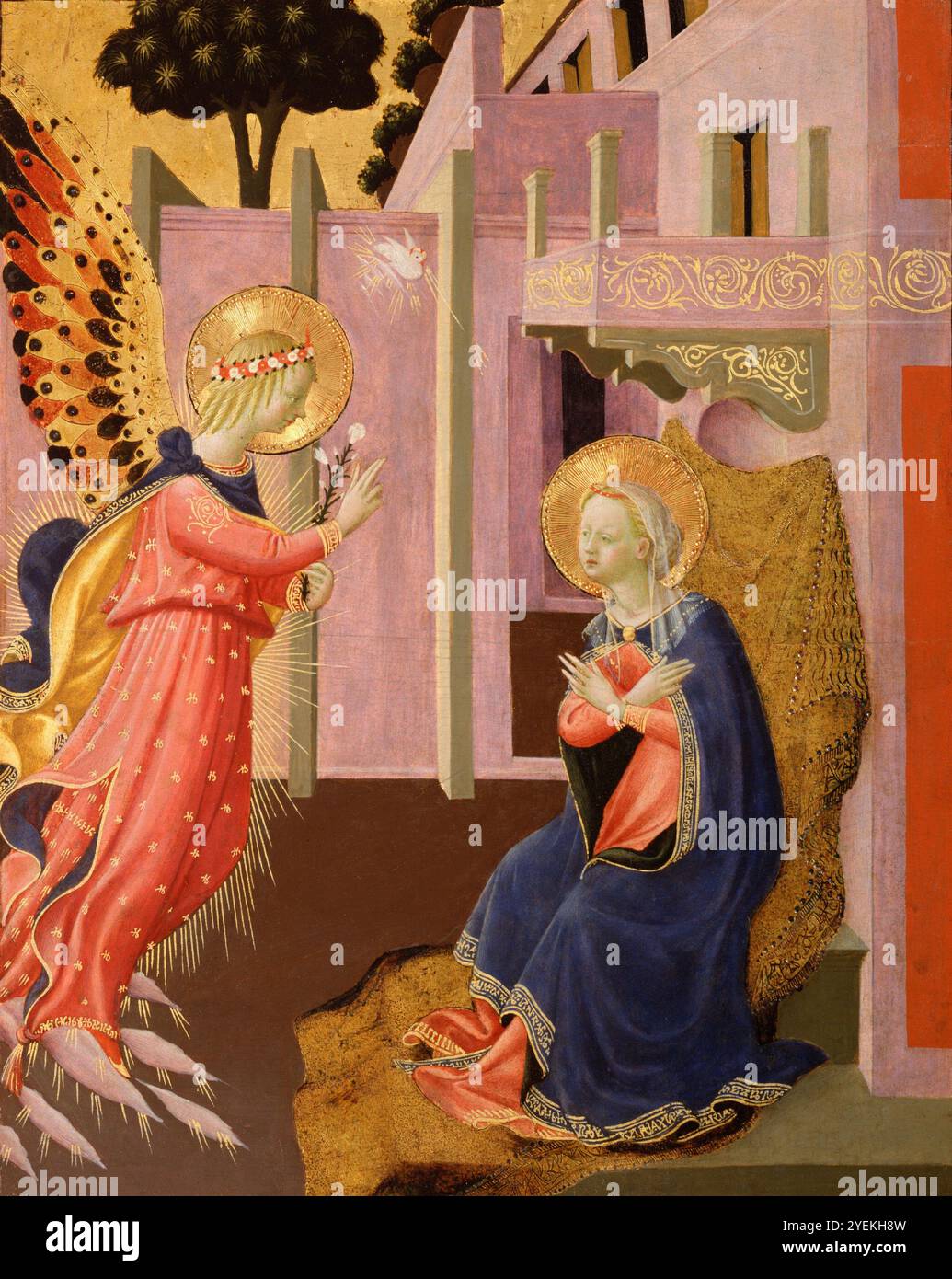 Annunciazione c. 1453 Zanobi Strozzi (Zanobi di Benedetto di Caroccio degli Strozzi) (Firenze attiva, 1412–1468) Foto Stock