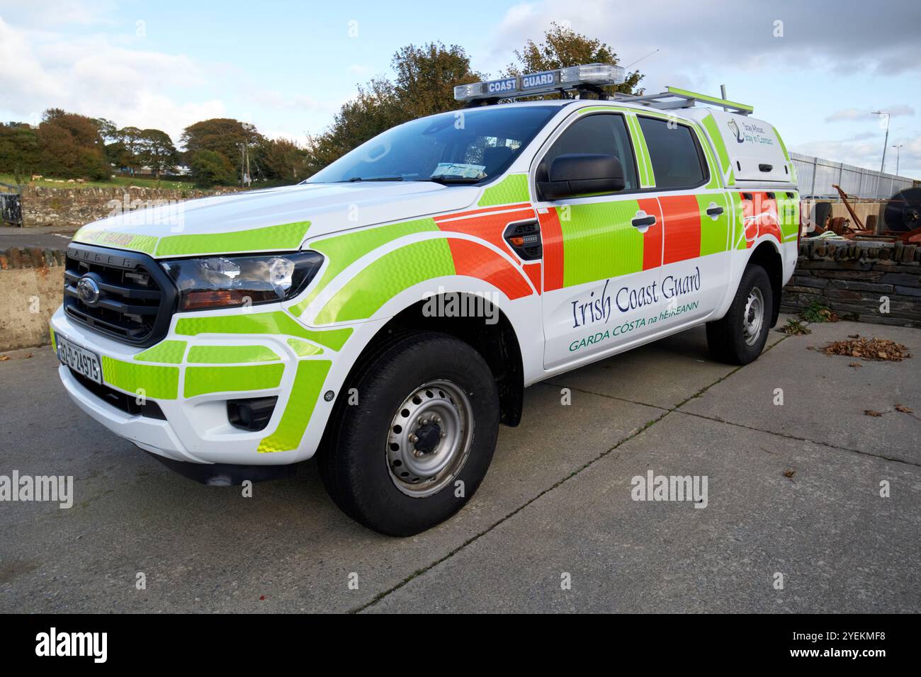 guardia costiera irlandese garda costa na heireann ford veicolo di soccorso ranger, contea di donegal, repubblica d'irlanda Foto Stock