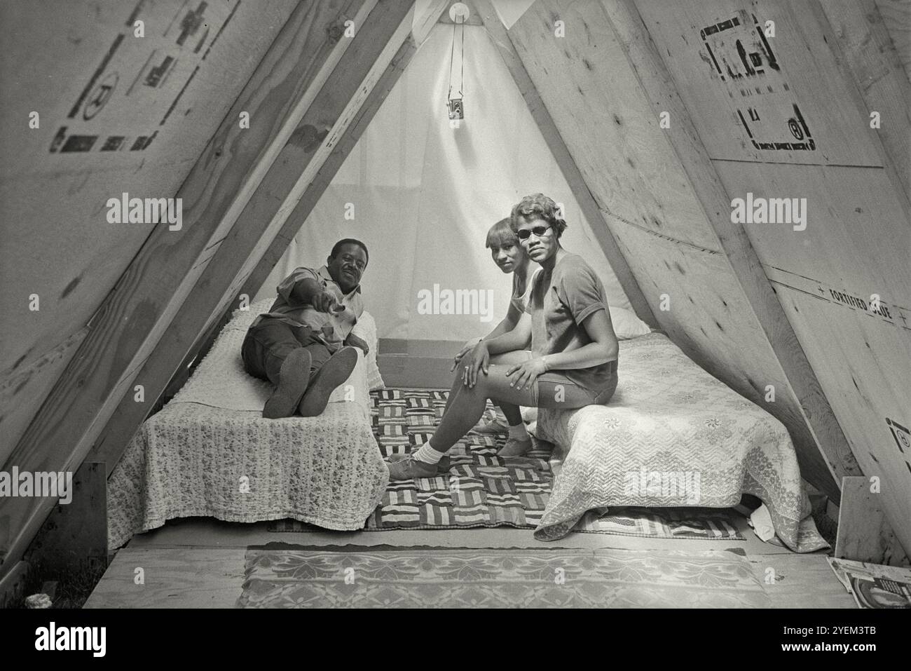 Resurrection City (Abernathy) Washington, D.C. USA. 22 maggio 1968 Foto Stock