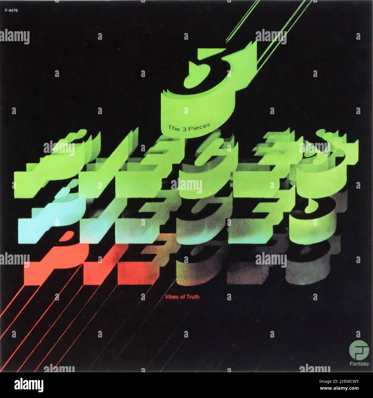 I 3 pezzi - Vibes of Truth 1975 - copertina originale in vinile Foto Stock