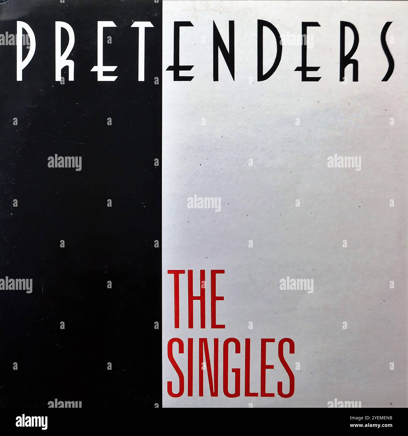 Pretendenti - The Singles - copertina originale in vinile Foto Stock