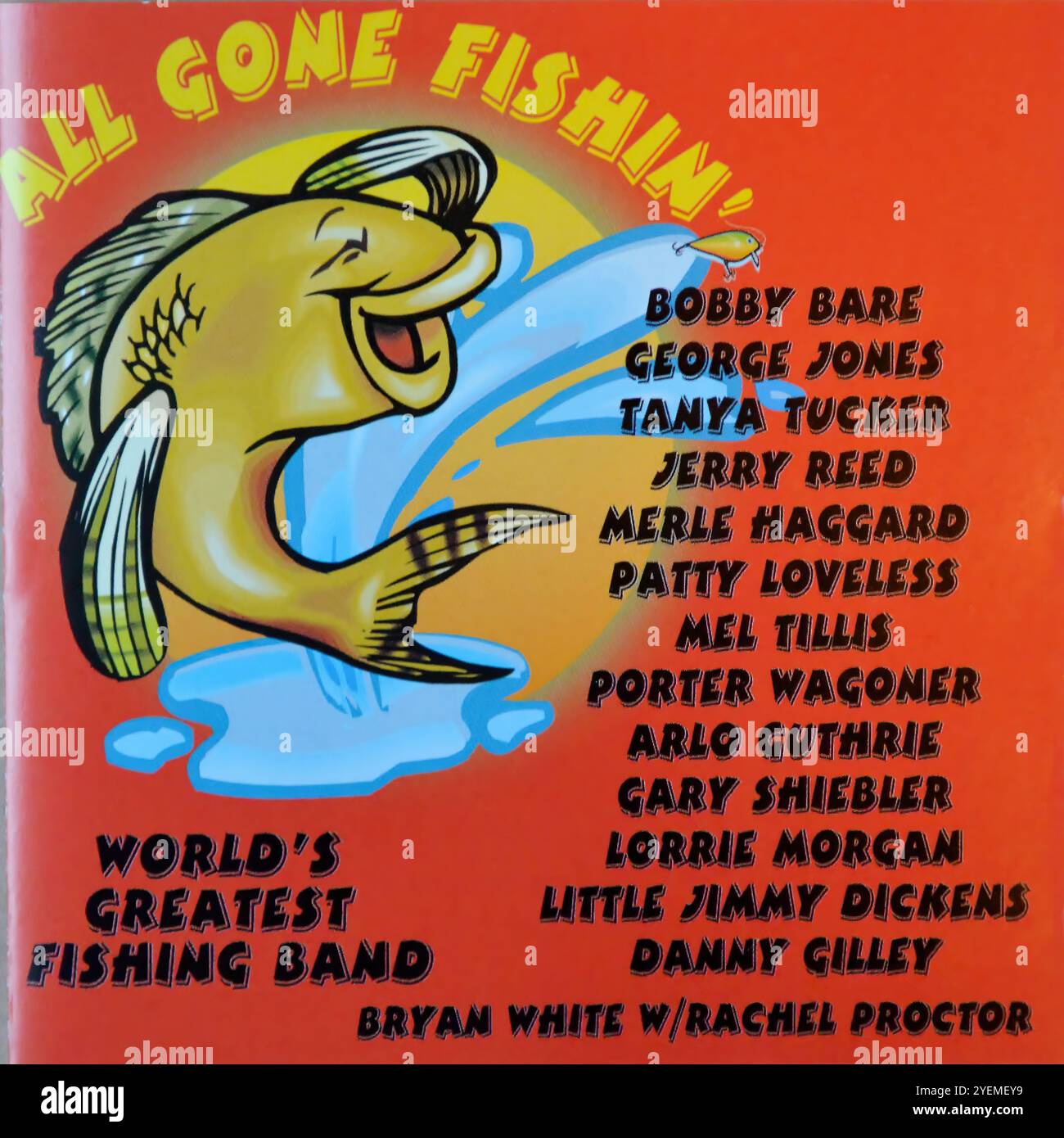 Vari artisti - All Gone Fishin » - copertina originale in vinile Foto Stock