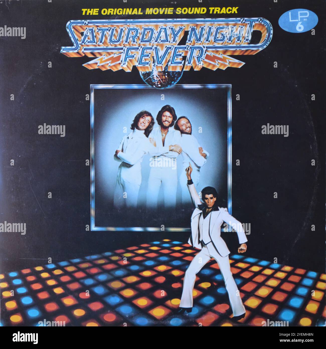 Vari artisti - The Original Movie Soundtrack Saturday Night Fever - copertina originale in vinile Foto Stock