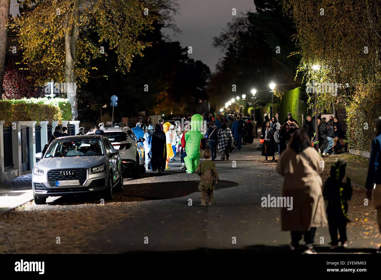 31.10.2024,Berlino,Halloween wird begangen im Bezirk Wilmersdorf / Ortsteil Schmargendorf *** 31 10 2024,Berlino,Halloween viene celebrato nel quartiere Wilmersdorf di Schmargendorf Foto Stock
