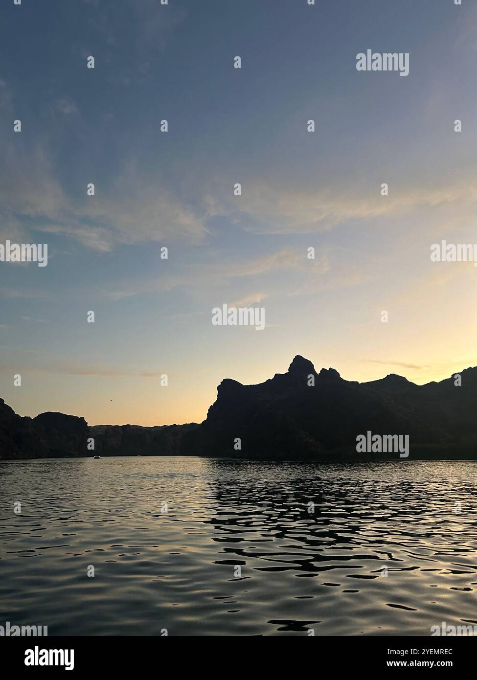 Lago Havasu a Dusk Foto Stock
