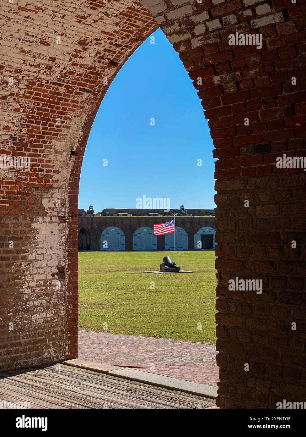 Fort Pulaski National Monument, Savannah, Georgia, Stati Uniti - Immagine stock catturata con smartphone