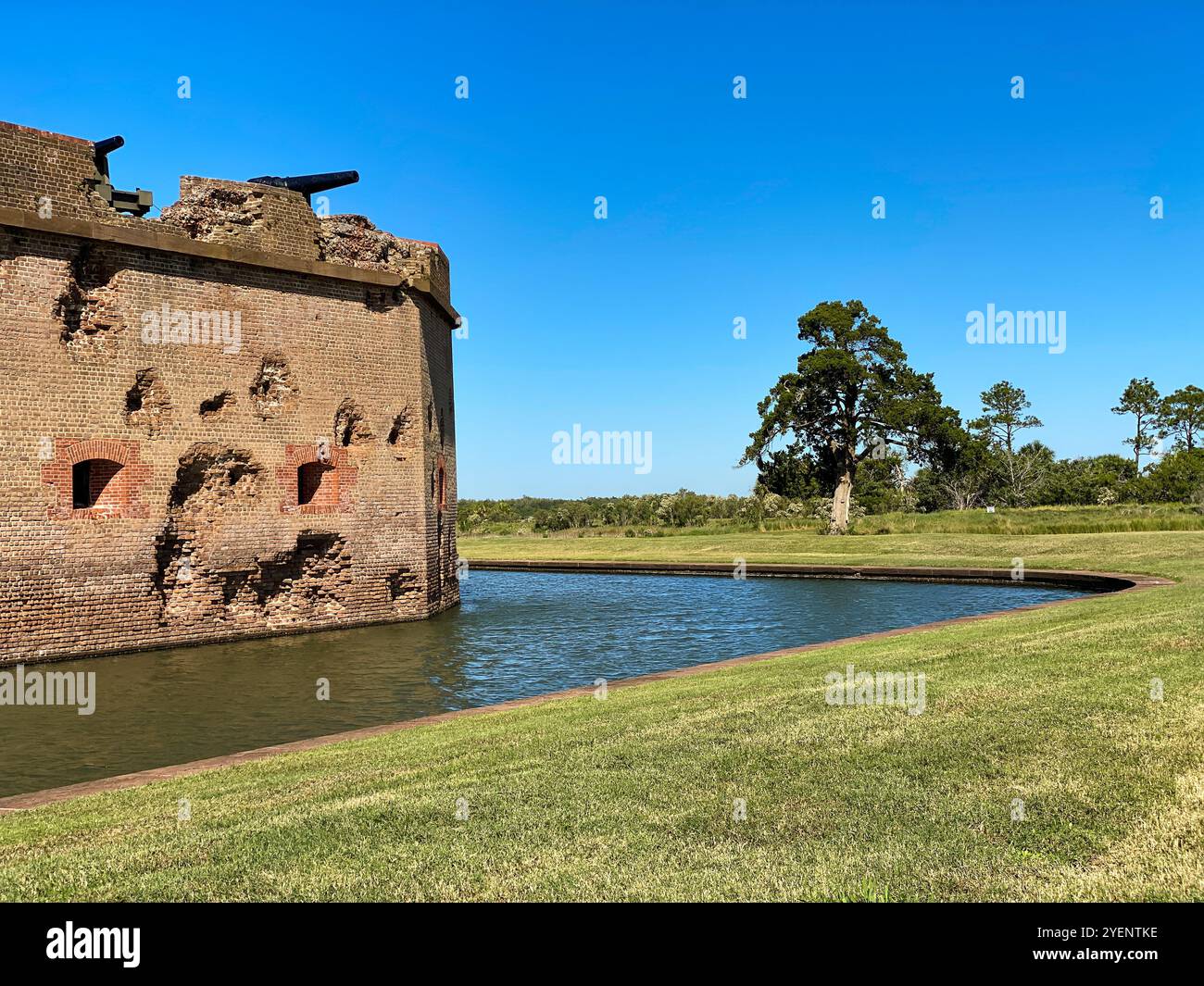 Fort Pulaski National Monument, Savannah, Georgia, Stati Uniti - Immagine stock catturata con smartphone