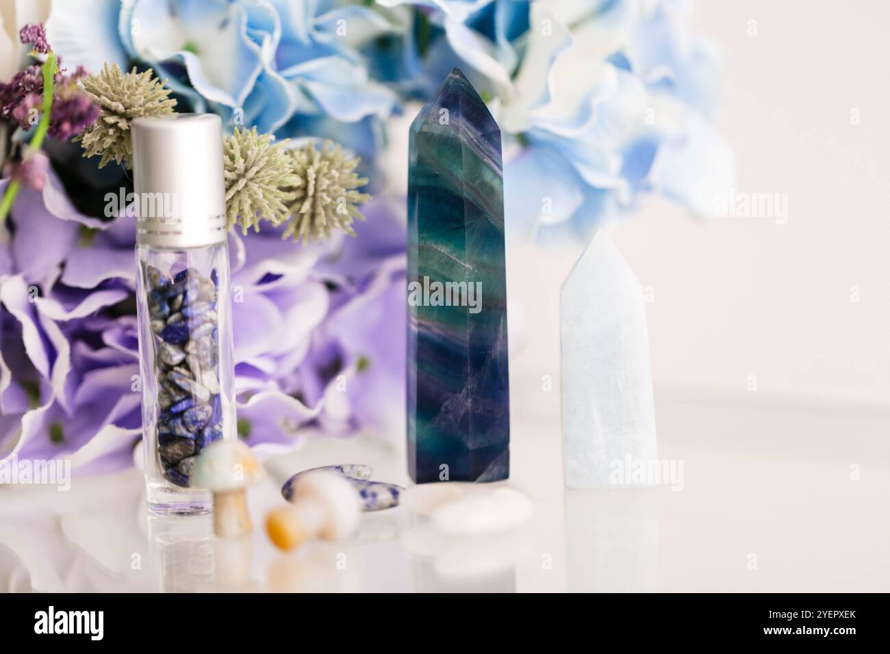 Piccoli cristalli per arredare la casa Foto Stock