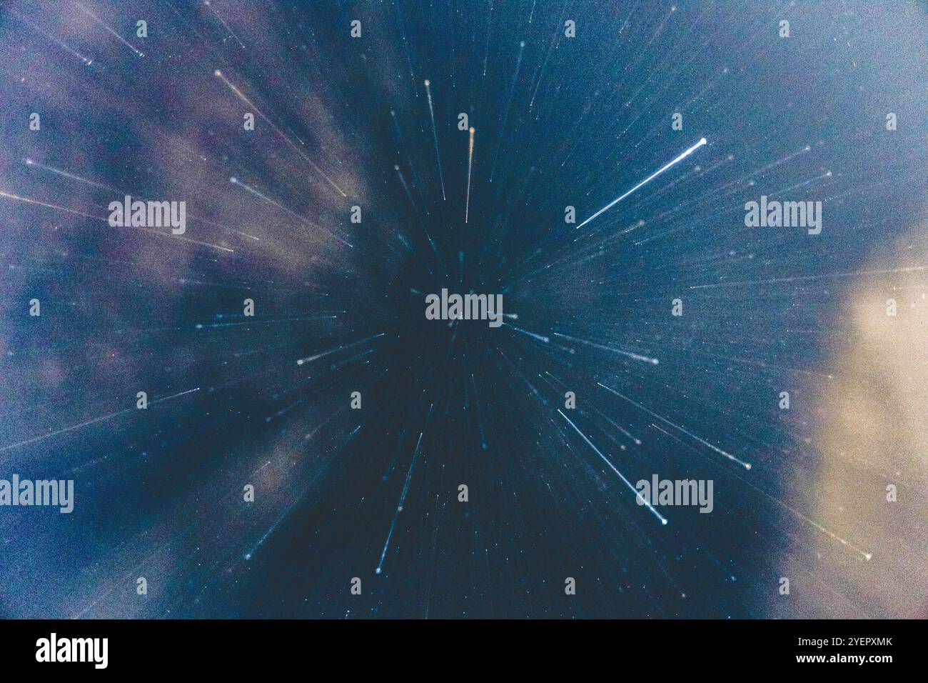 Star Light Trails Night Sky Foto Stock