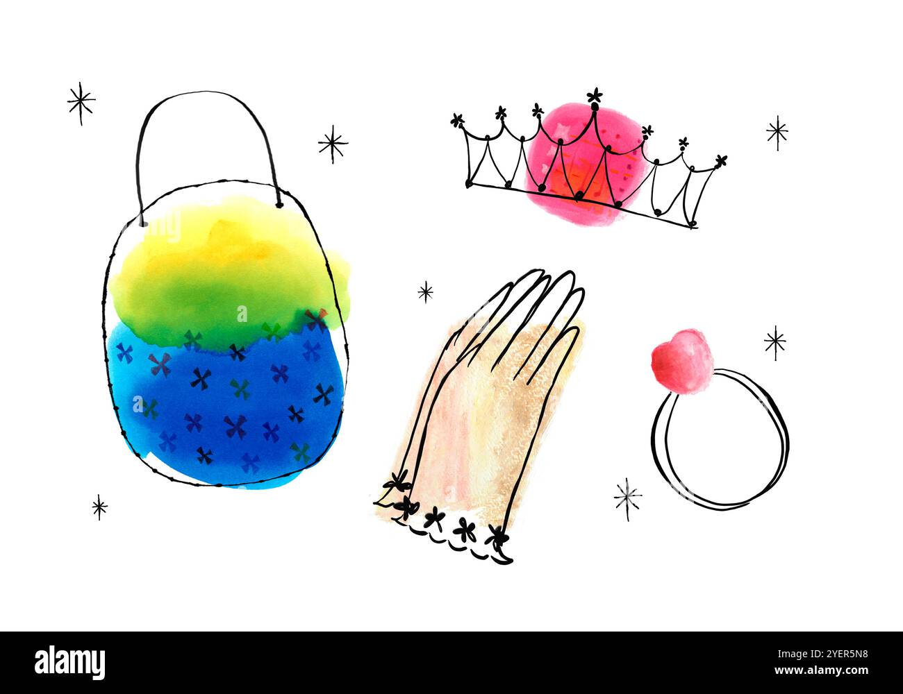 Set da principessa Foto Stock