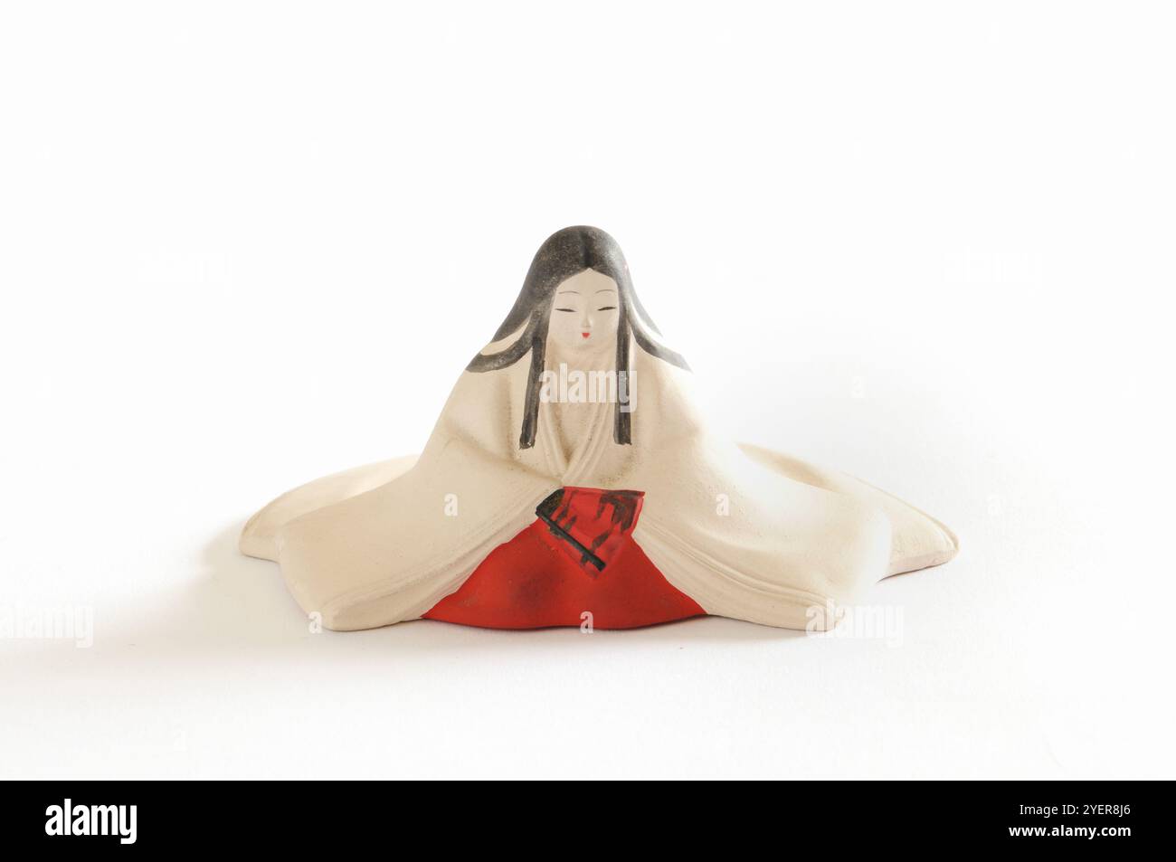 Bambola femminile in kimono del periodo Heian Foto Stock