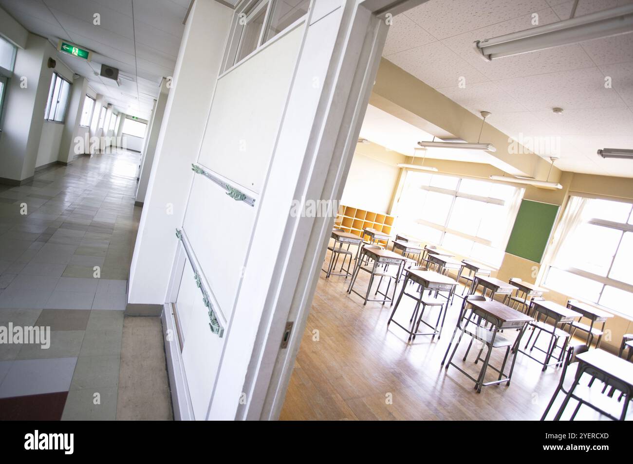 Aula e corridoio Foto Stock