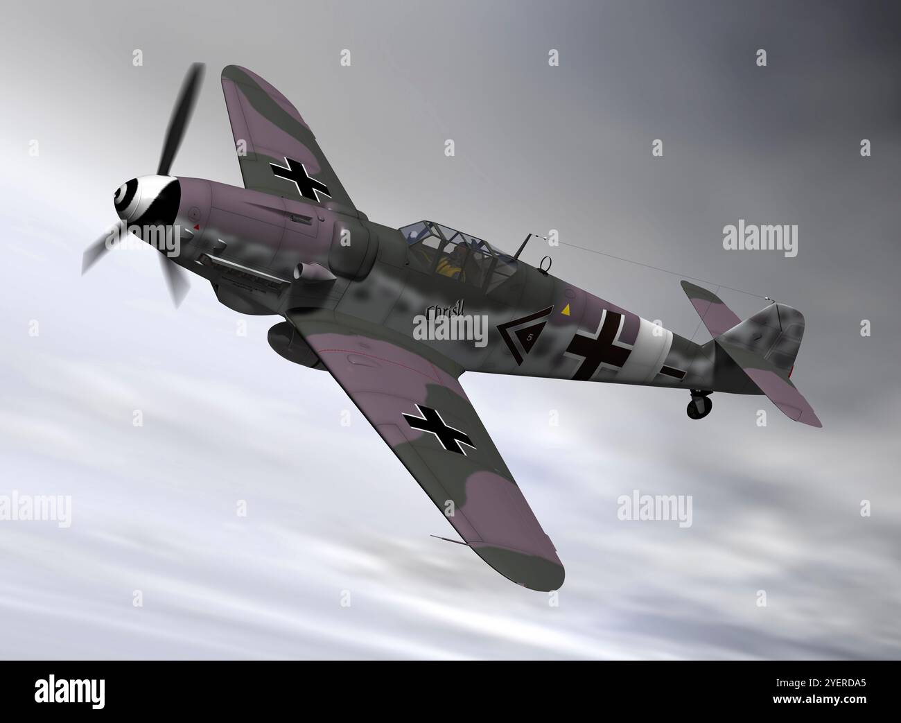 Messerschmitt Bf 109 Foto Stock