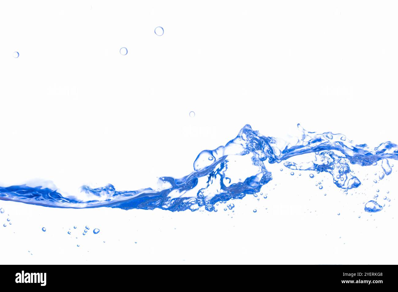 Onde su sacchetto bianco Foto Stock