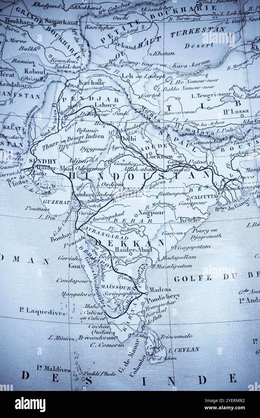 Mappe antiche Foto Stock