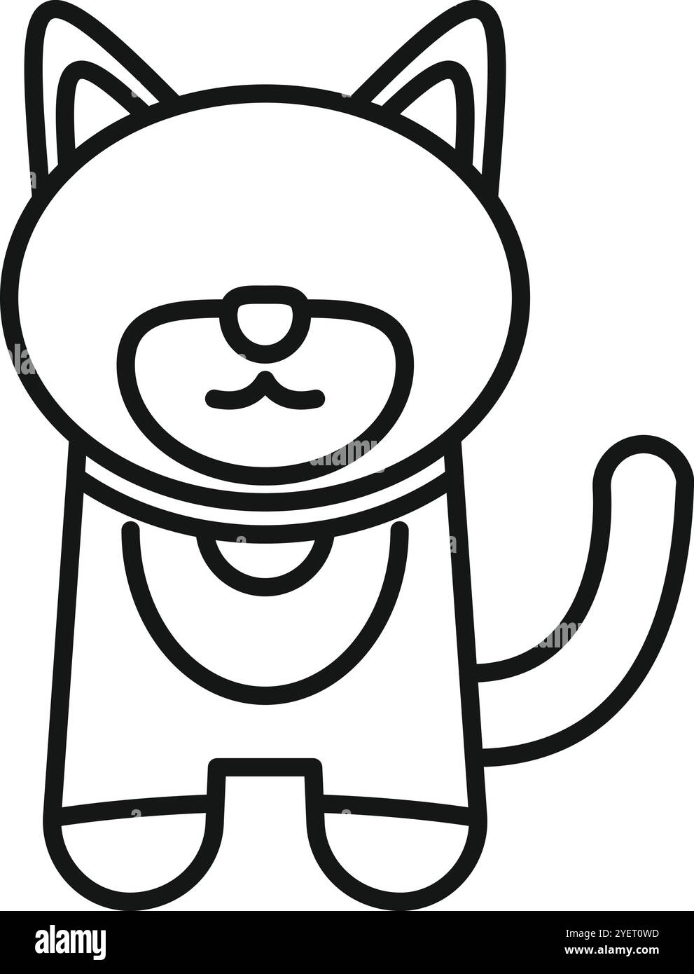Cartoon shiba inu cane che indossa un costume, perfetto per libri per bambini, illustrazioni e disegni relativi agli animali domestici Illustrazione Vettoriale