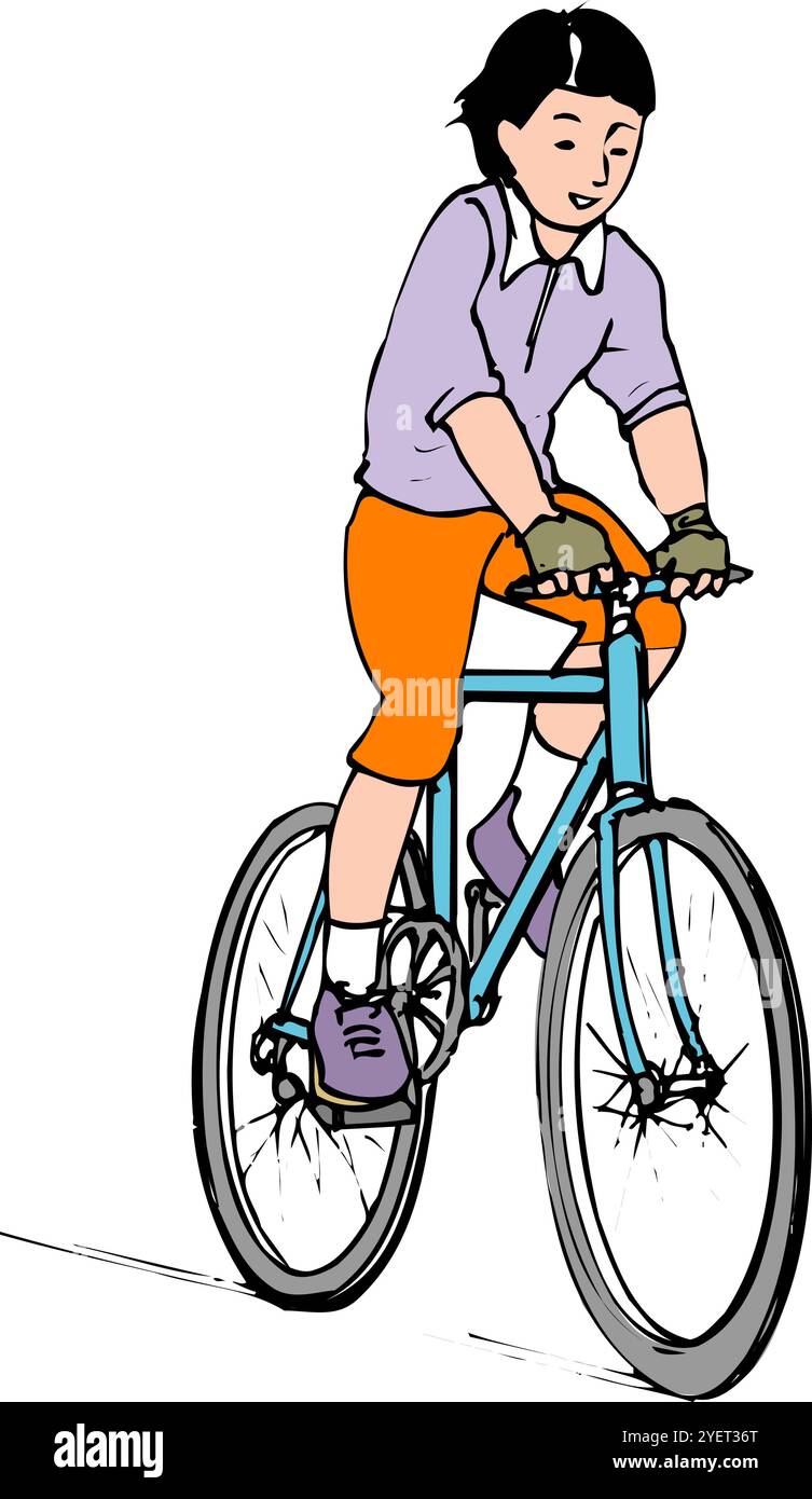 Escursioni in bicicletta Foto Stock