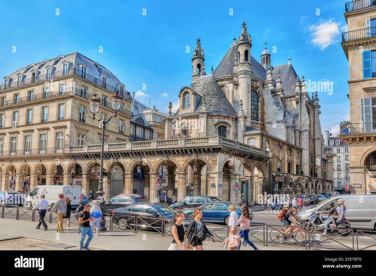Parigi, Francia - Luglio 06, 2016 : Tempio Protestante de l'Oratoire du Louvre, anche Eglise Reformee de l'Oratoire du Louvre è un protestante storico di Coira Foto Stock