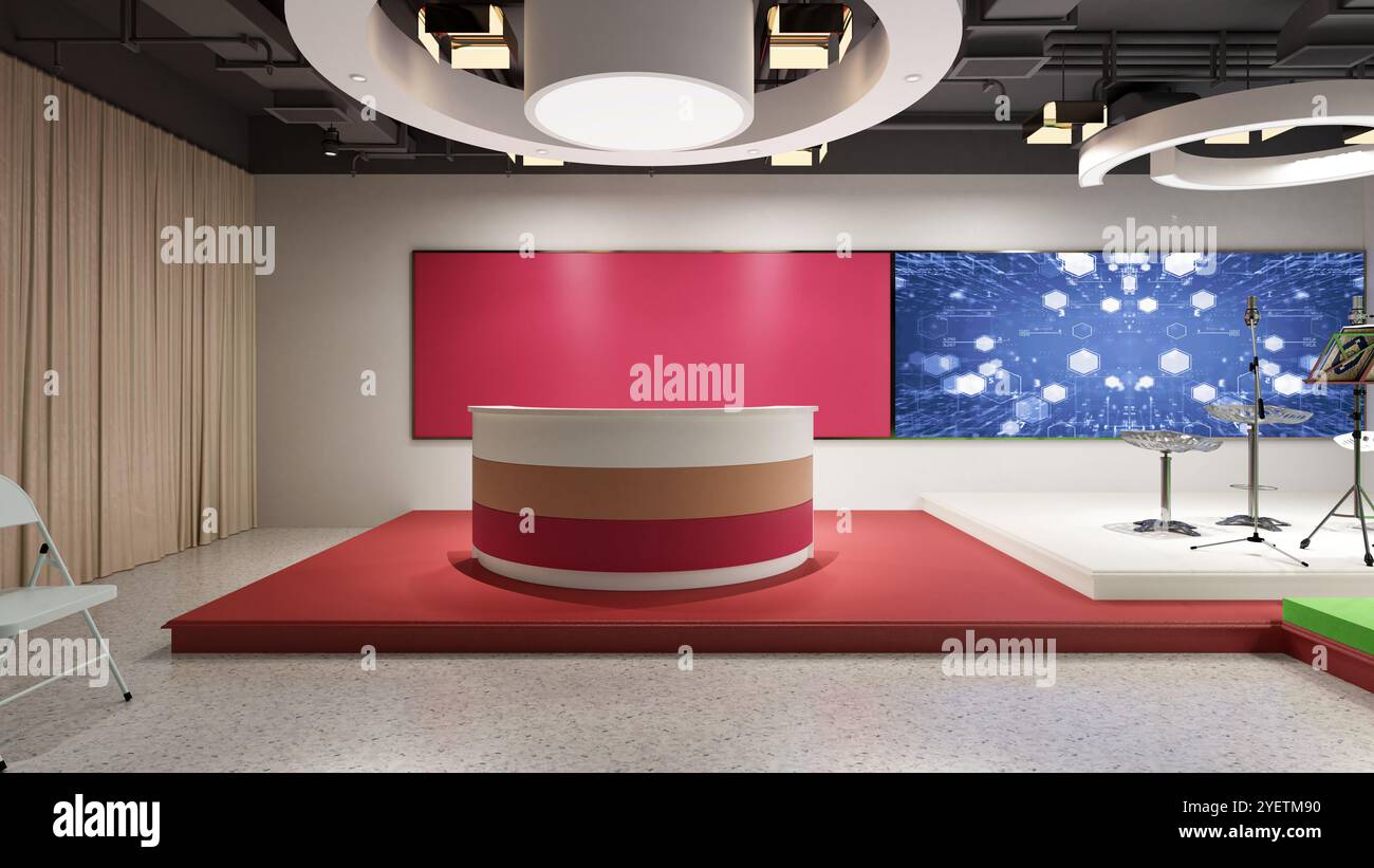 rendering 3d di studio Foto Stock