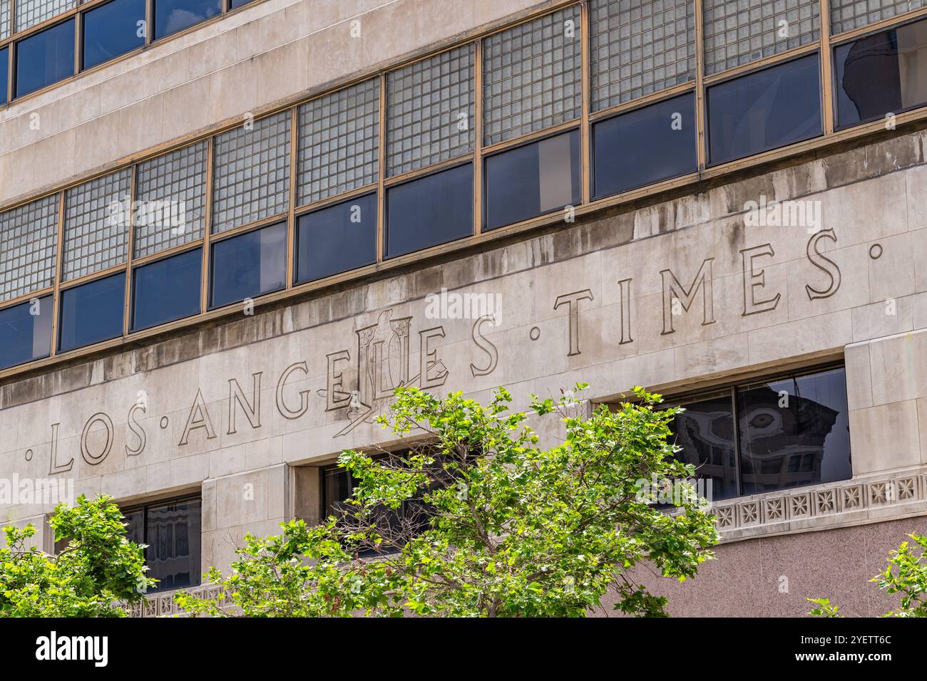 Los Angeles, CALIFORNIA, USA - 24 maggio 2024: Edificio del quotidiano Los Angeles Times. Foto Stock