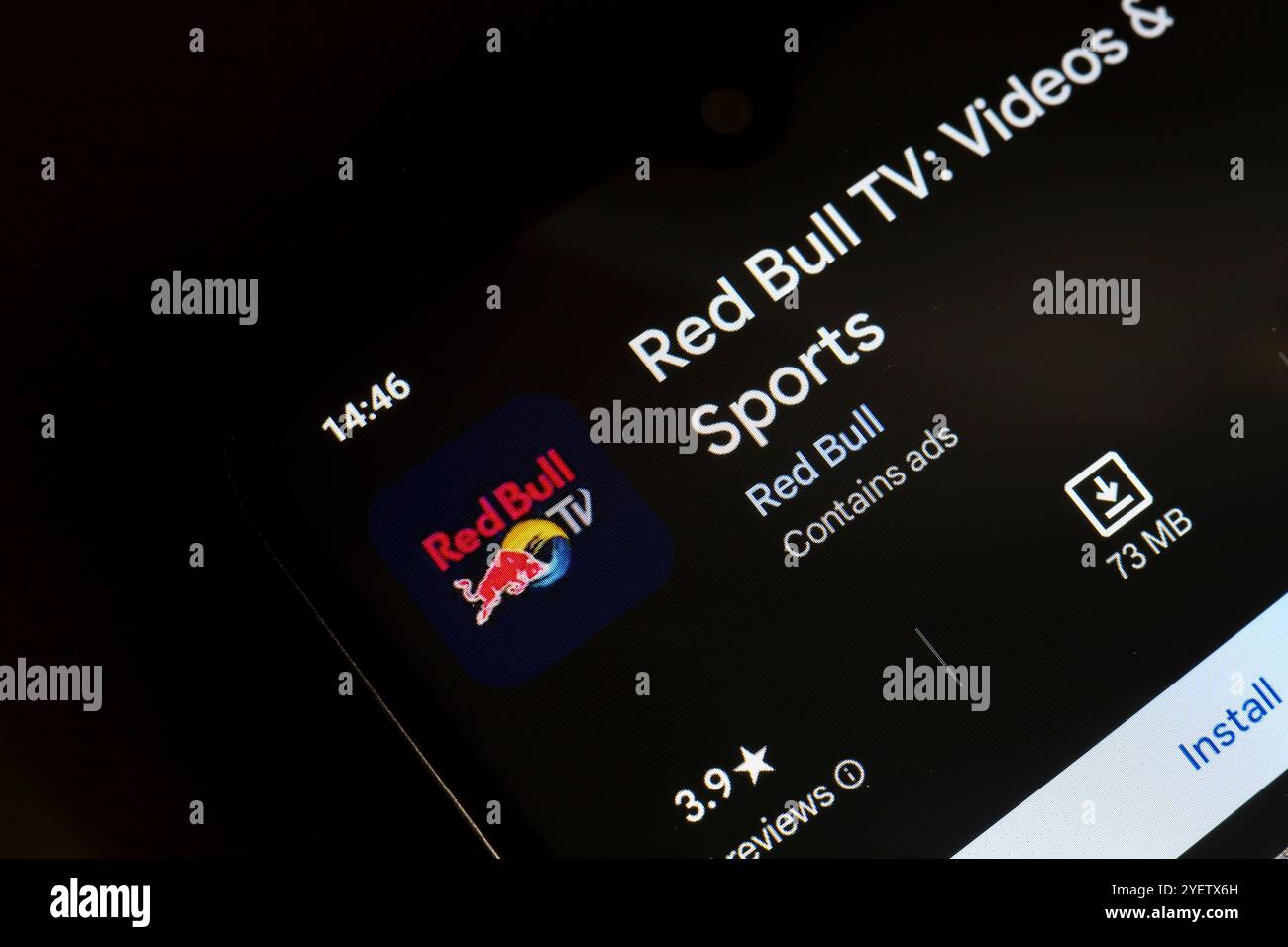 1° novembre 2024, Brasile. In questa immagine, il logo dell'app Red Bull TV viene visualizzato sullo schermo di uno smartphone Foto Stock