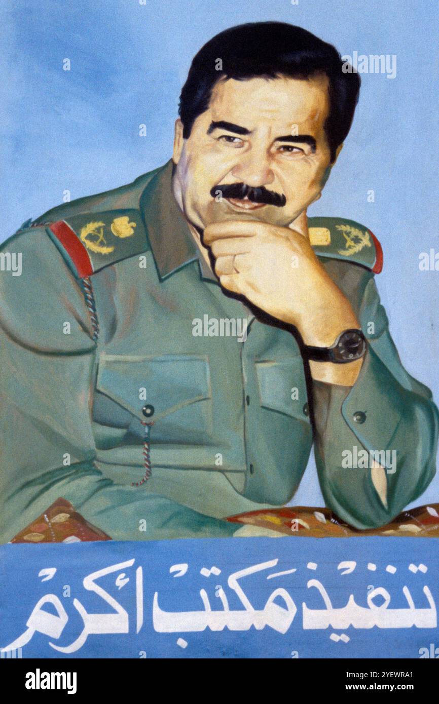 Iraq. Asia. Saddam Hussein Foto Stock