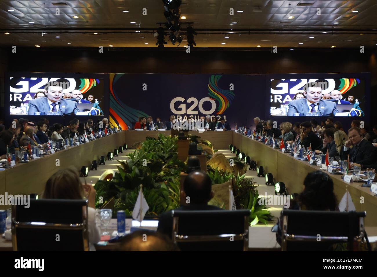 BELÉM, PA - 01.11.2024: G20 GT DE REDUÇÃO DE RISCO DE DESASTRES - riunione ministeriale del gruppo di lavoro G20 per la riduzione del rischio di catastrofi a Belém, Pará (foto: Oswaldo forte/Fotoarena) Foto Stock