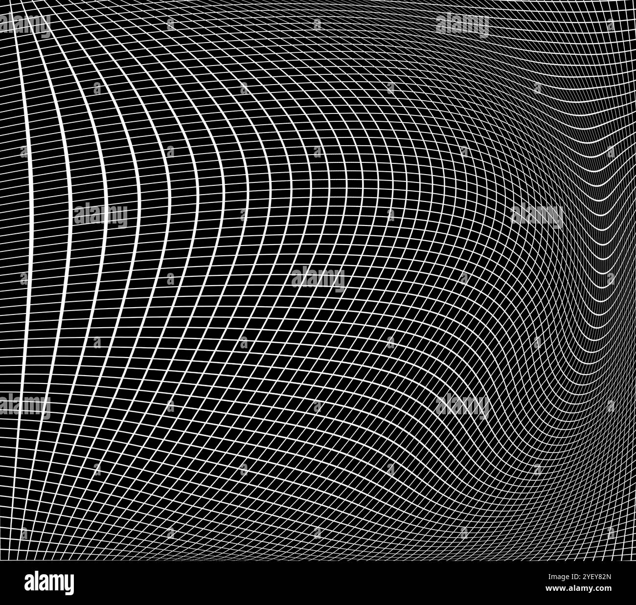 Immagine di un'onda gravitazionale nello spazio-tempo. Lo spazio-tempo, il trattamento dello spazio e del tempo come un insieme unificato, è stato sviluppato da Einstein nelle sue teorie della relatività. Qui, lo spazio-tempo è rappresentato dalla griglia. Le ondulazioni nella griglia rappresentano le onde di gravità, che sono fluttuazioni nella curvatura dello spazio-tempo che si propagano sotto forma di onda, viaggiando verso l'esterno dalla loro origine. La fonte delle onde di gravità potrebbe essere un oggetto massiccio, o qualche evento ad alta energia. Foto Stock