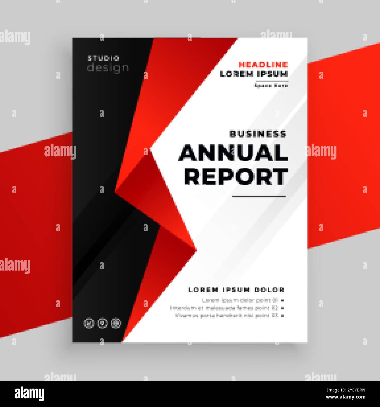 report annuale progettazione di modelli di brochure aziendali Illustrazione Vettoriale