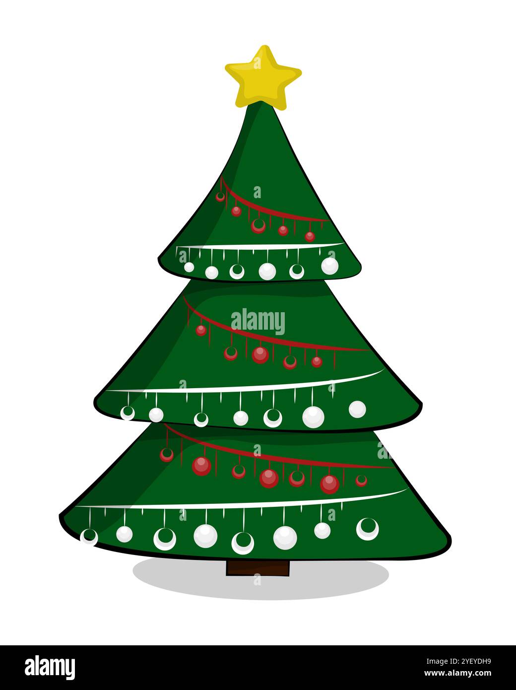 BESTOYARD Stella dell'albero di Natale a cinque punte per