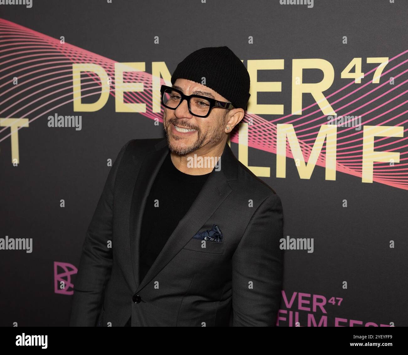 1 novembre 2024, Denver, Colorado, USA: Lo scrittore VIRGIL WILLIAMS del film The piano Lesson poses for Photos durante l'evento Opening Night Red Capet all'Holiday Theater Friday Night. (Credit Image: © Hector Acevedo/ZUMA Press Wire) SOLO PER USO EDITORIALE! Non per USO commerciale! Foto Stock