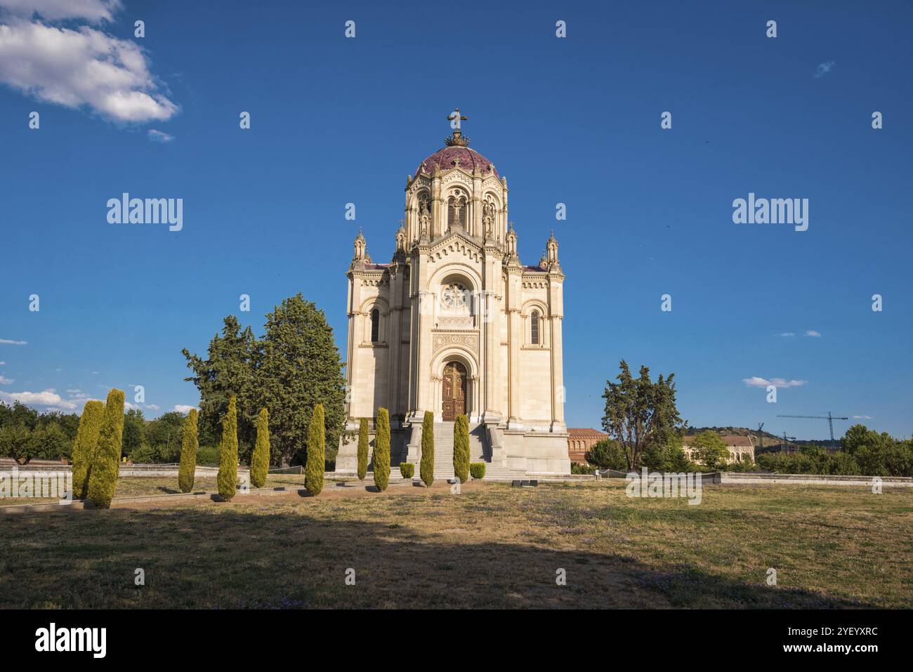 Paesaggio del Pantheon della contessa della Vega del Pozo nella città di Guadalajara, Spagna, Europa Foto Stock