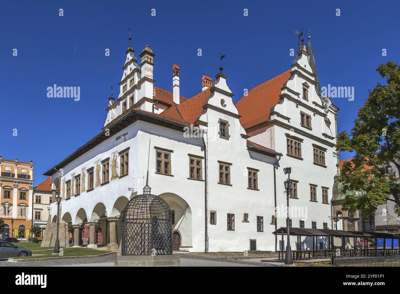 Vecchio municipio sulla piazza principale di Levoca, Slovacchia, Europa Foto Stock