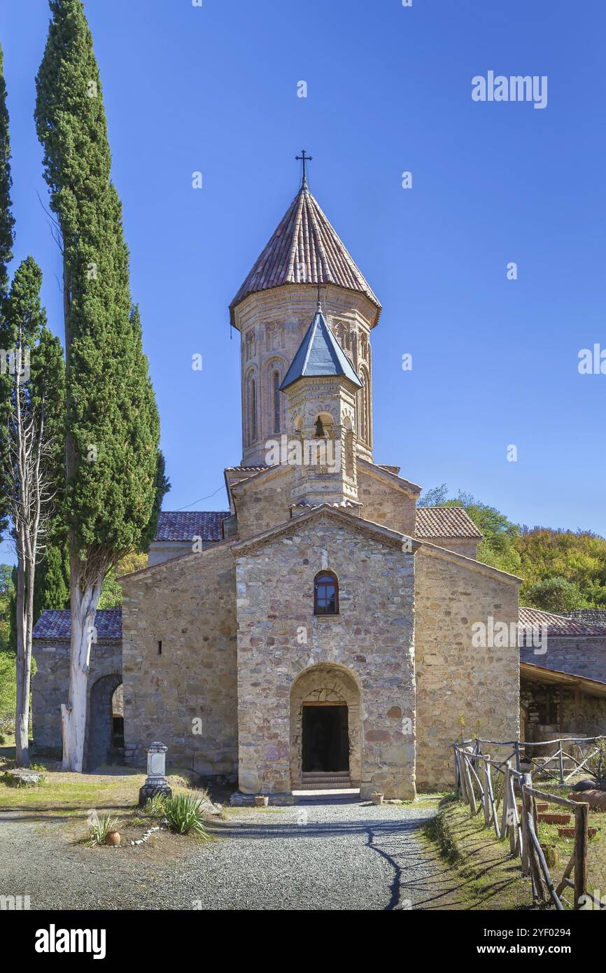 Il monastero di Ikalto alla fine del vi secolo a circa 10 km ad ovest della città di Telavi, Kakheti, Georgia orientale Foto Stock