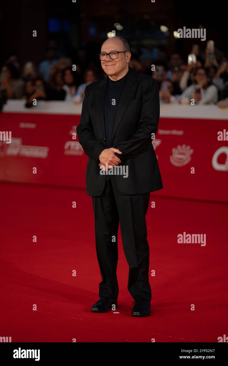 Roma, Italia, 16 ottobre 2024 - Carlo Verdone partecipa al Red carpet della 19a Festa del Cinema di Roma all'Auditorium Parco della musica - Ennio Morricone. Crediti: Foto di Luigi de Pompeis/Alamy Live News Foto Stock