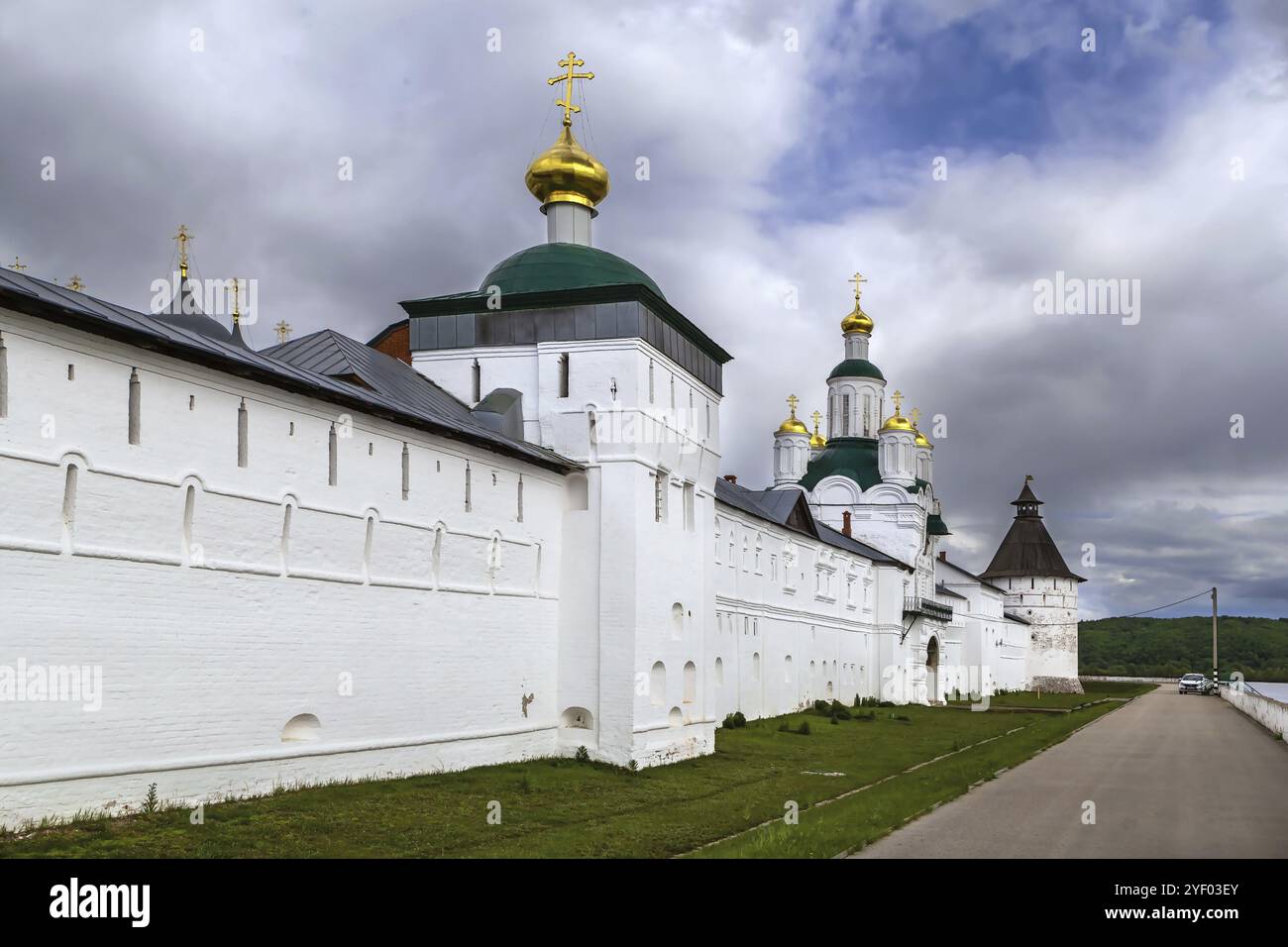 Muro del monastero di Zheltovodsky Makaryev, Russia, Europa Foto Stock