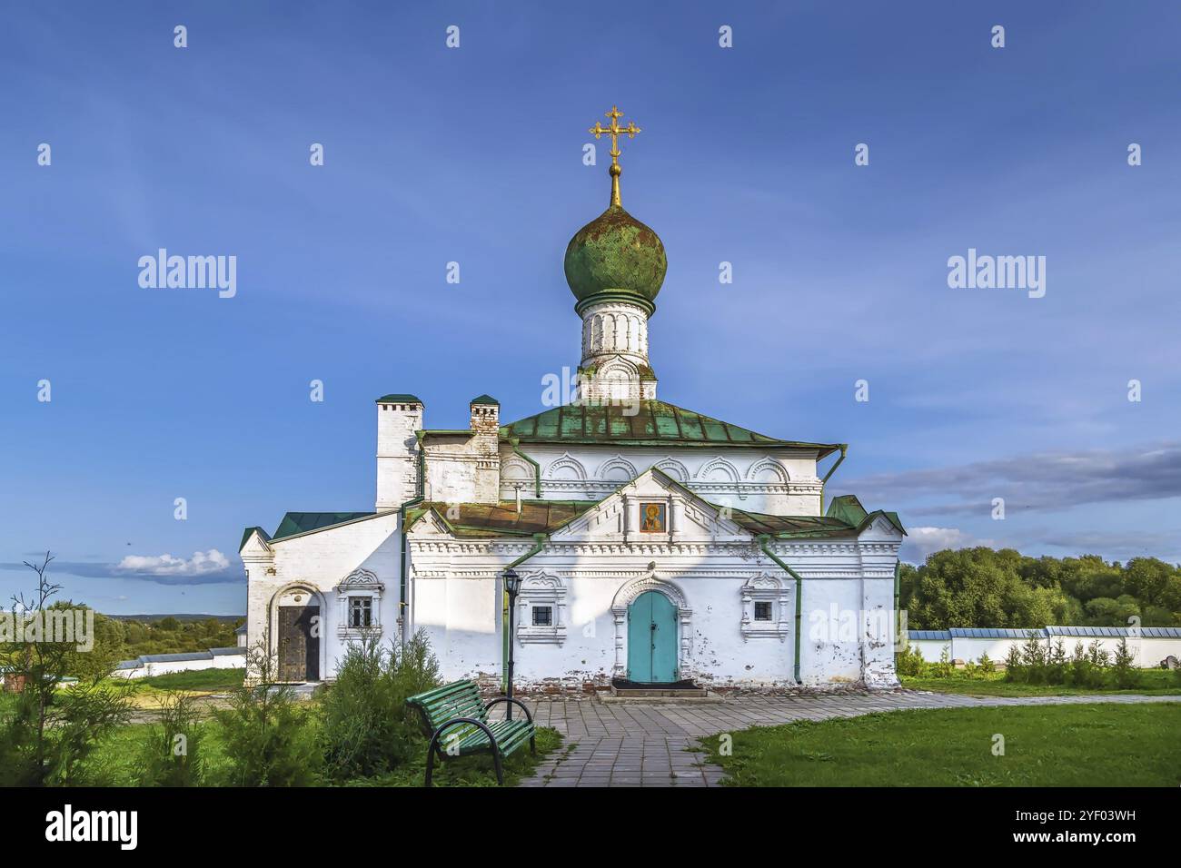 Chiesa di tutti i sacri nel monastero della Trinità Danilov a Pereslavl-Zalessky, Russia, Europa Foto Stock