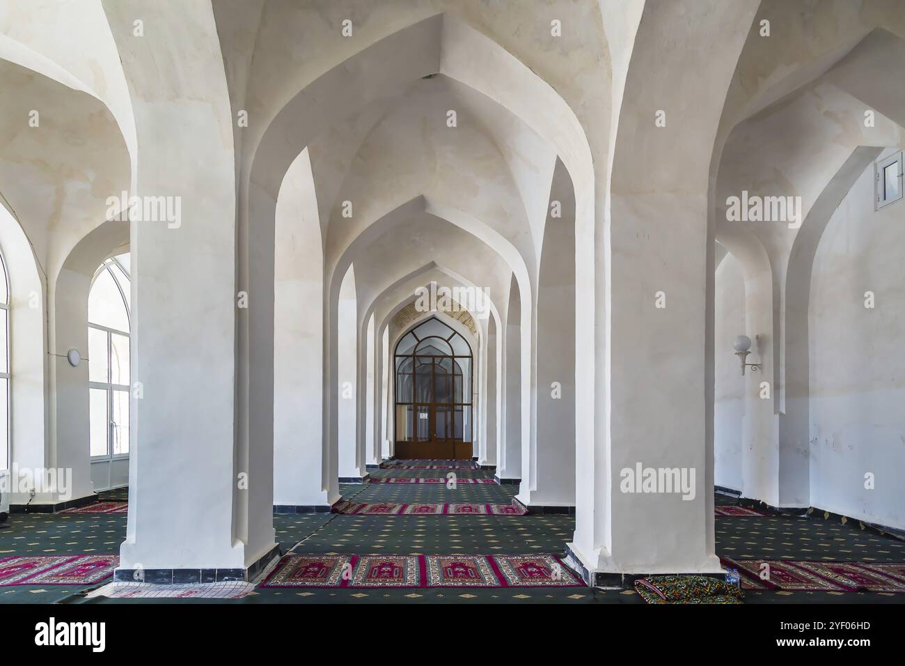 Moschea Kalan, Bukhara, Uzbekistan. Interni Foto Stock