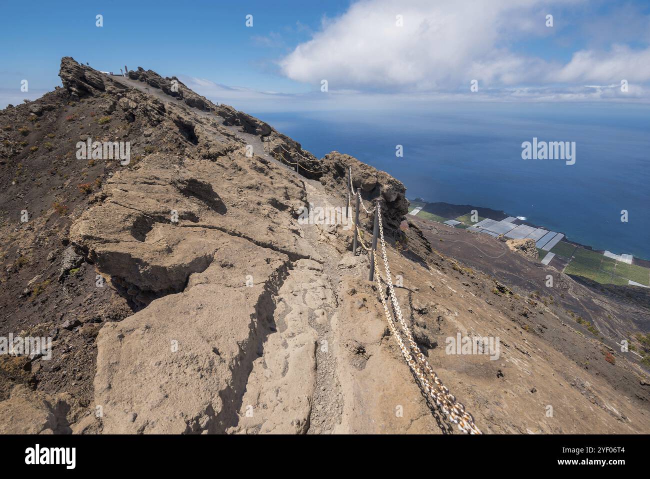 Cratere vulcanico di San Antonio nell'isola di la Palma, isole Canarie, Spagna, Europa Foto Stock