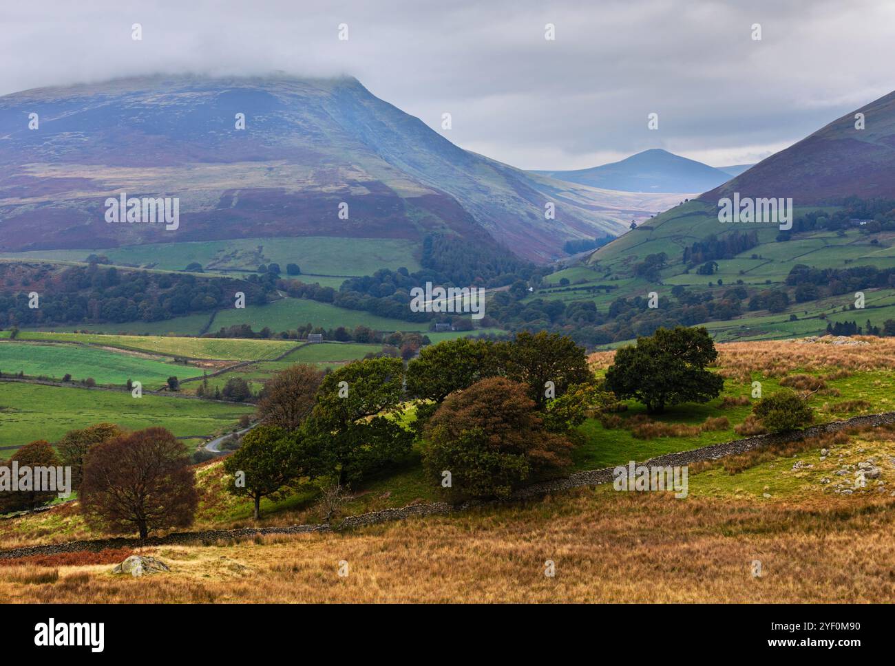 Vista sul monte Skiddaw Foto Stock