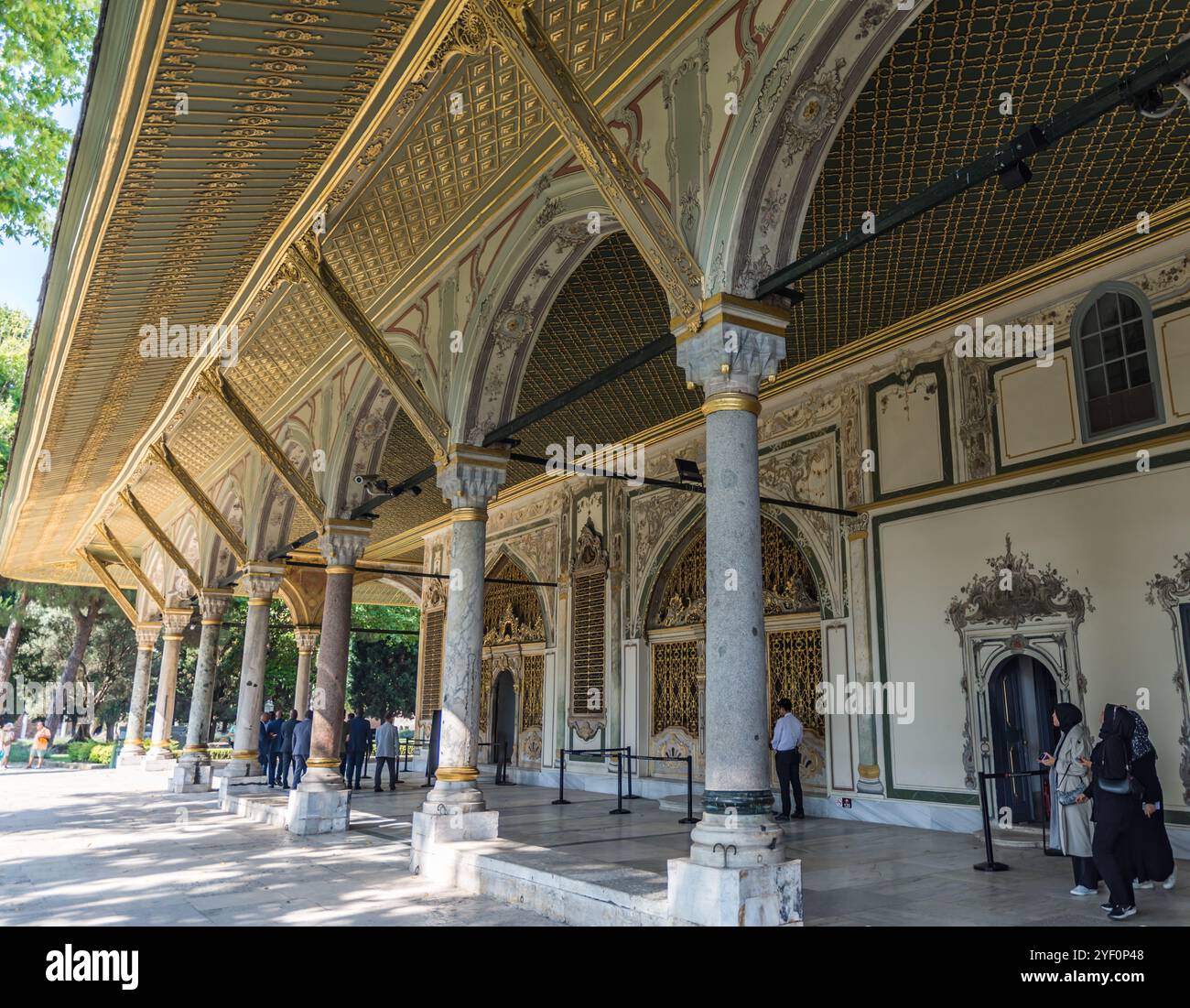 Divan Council Chambers del Palazzo Topkapi a Istanbul, Turchia. Foto Stock