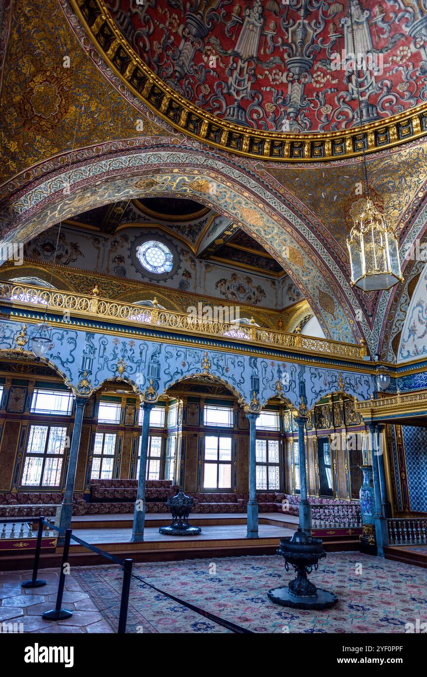 Harem Imperial Hall del Palazzo Topkapi a Istanbul, Turchia. Foto Stock