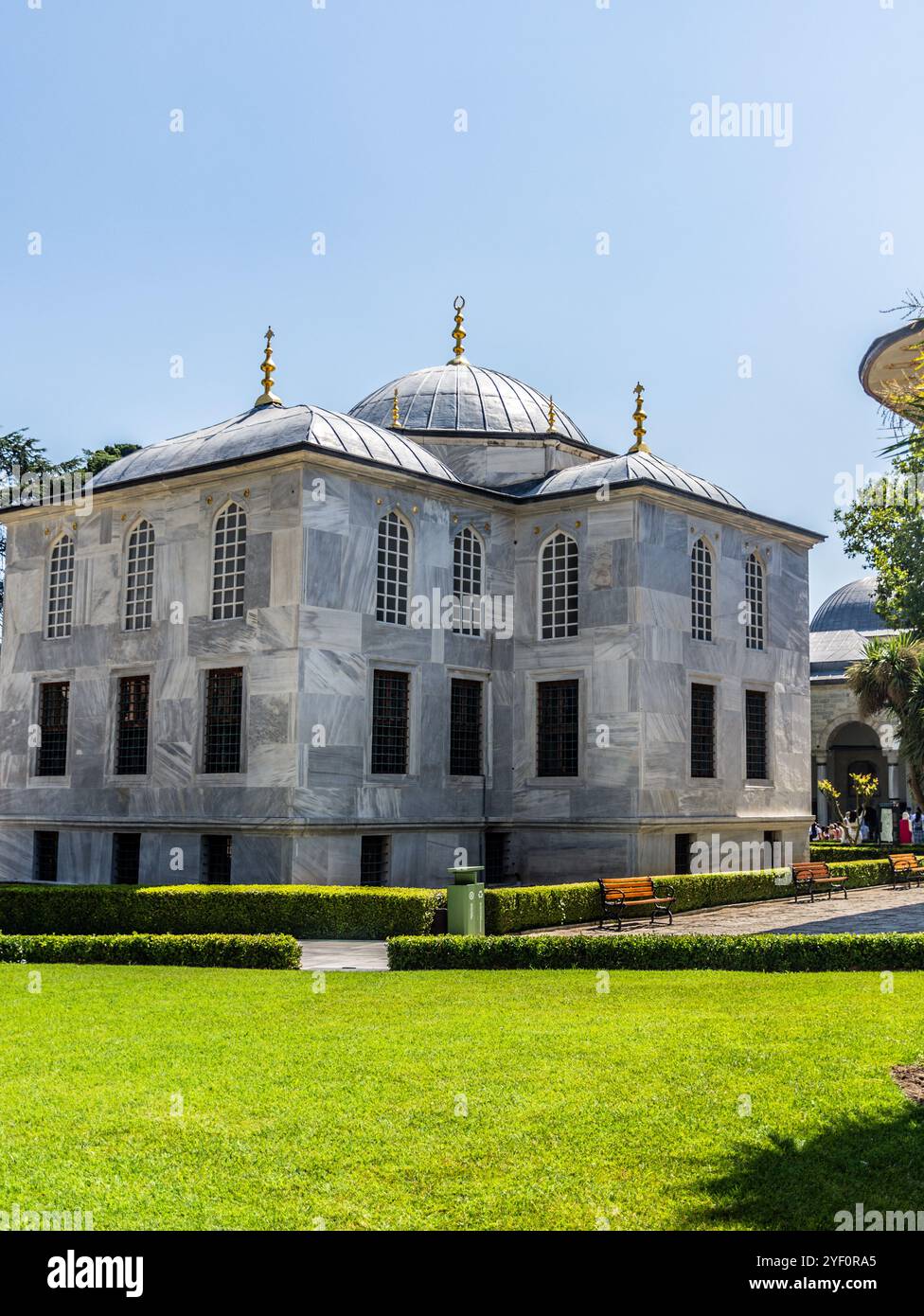 Le Sacre reliquie del Palazzo Topkapi a Istanbul, Turchia. Foto Stock